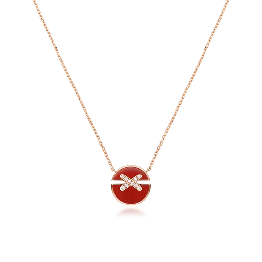 ¡®Aura Jewels¡¯JEUX DE ROSE GOLD DIAMOND NECKLACE