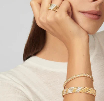 [Aura Jewels]Five-row diamond bracelet