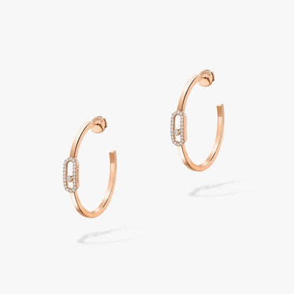[Aura Jewels]CREOLES MOVE UNO PM DIAMOND EARRINGS