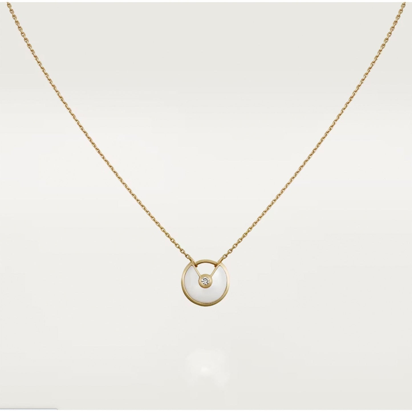 ¡®Aura Jewels¡¯AMULETTE ROSE GOLD MOP NECKLACE