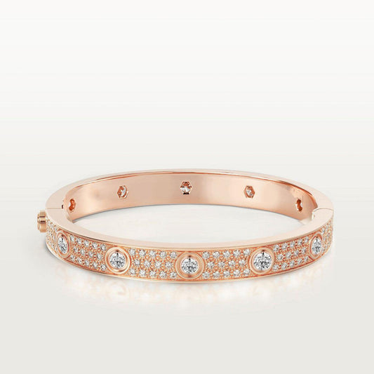 ¡®Aura Jewels¡¯LOVE BRACELET 6.1MM DIAMOND-PAVED 10 BIG DIAMONDS