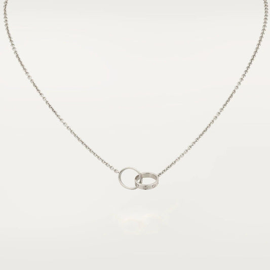 ¡®Aura Jewels¡¯LOVE NECKLACE PINK GOLD AND SILVER
