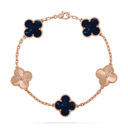 [Aura Jewels]New CLOVER 5 MOTIF PIETERSITE BRACELET COLLECTION