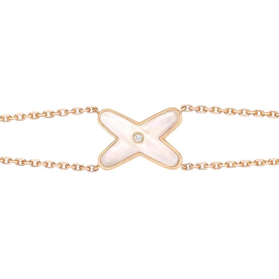 ¡®Aura Jewels¡¯JEUX BRACELET WHITE MOP PINK GOLD 1 DIAMOND