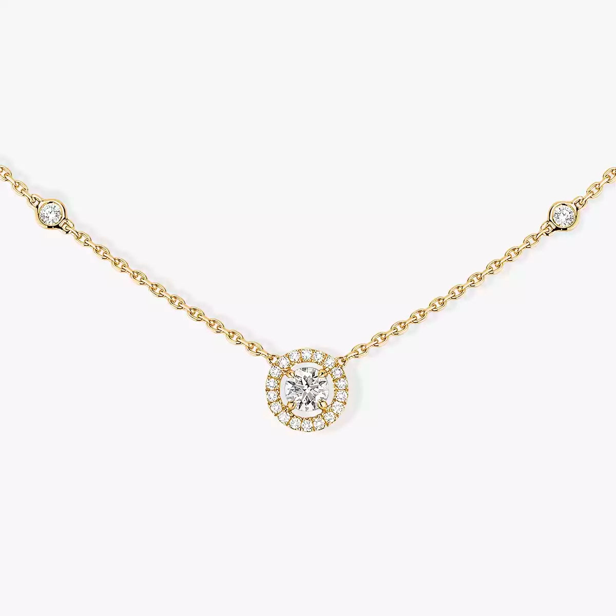 [Aura Jewels]Diamond Necklace 0,20ct Brilliant Shape Joy