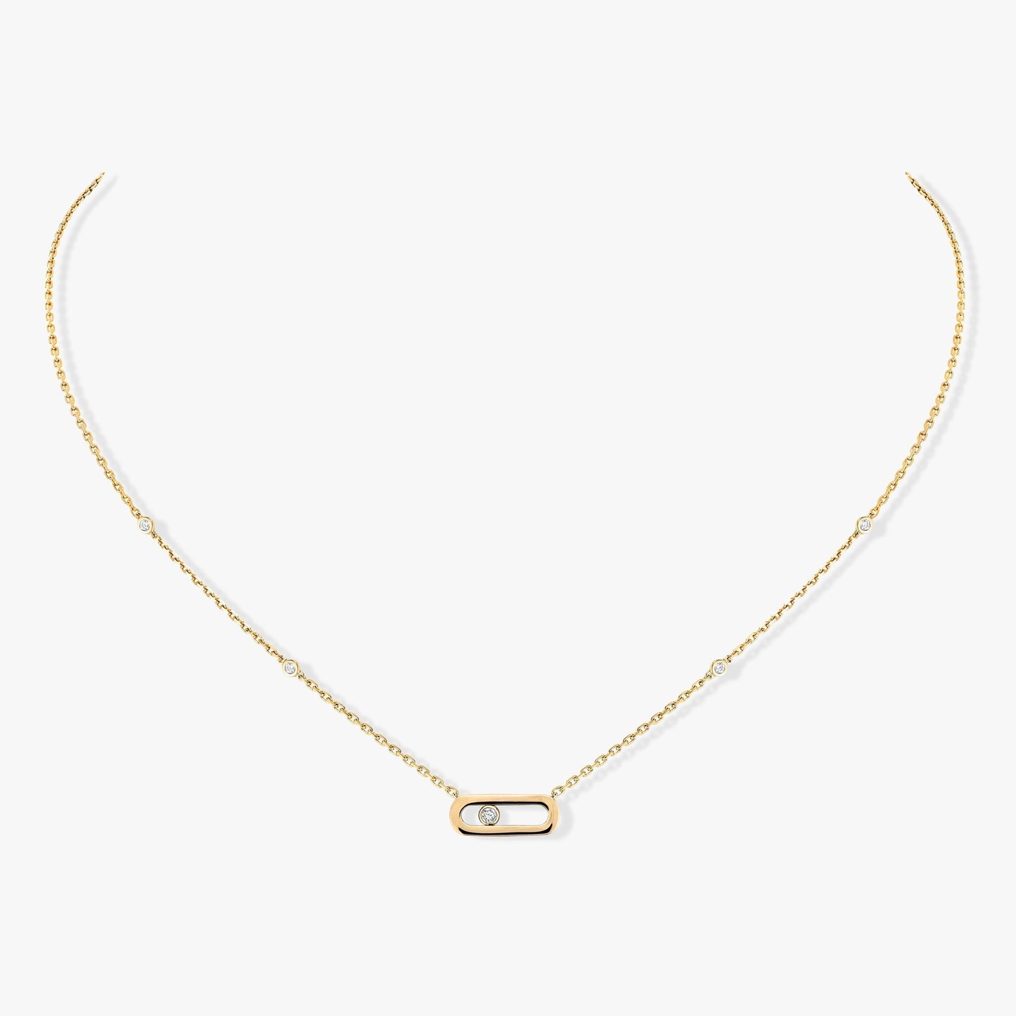 [Aura Jewels]MOVE UNO DIAMOND NECKLACE