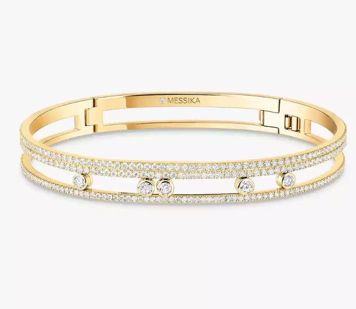 [Aura Jewels]M Roman Full Diamond Bracelet