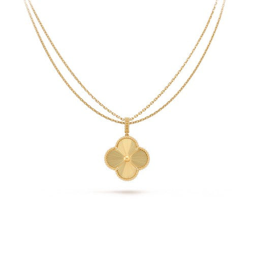 ¡®Aura Jewels¡¯CLOVER 25MM PEDANT NECKLACE GOLD
