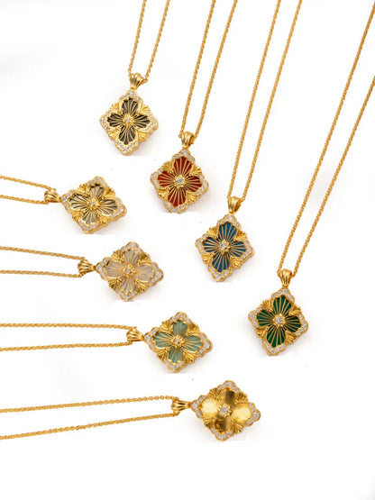 [Aura Jewels] B.C.L BIG SIZE ENAMEL NECKLACE£¨Various