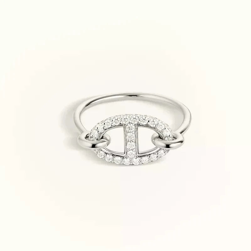 ¡®Aura Jewels¡¯RONDE SMALL SILVER DIAMOND RING