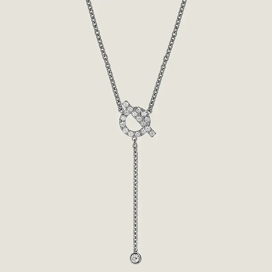 ¡®Aura Jewels¡¯FINESSE SILVER DIAMOND NECKLACE