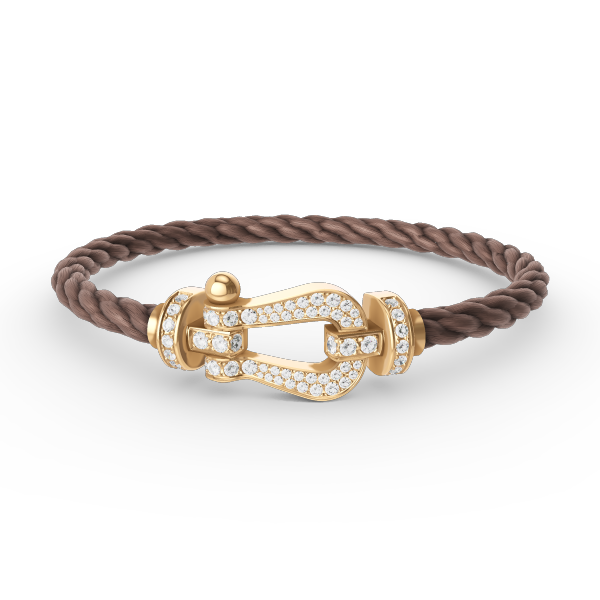 ¡®Aura Jewels¡¯FORCE LARGE HORSESHOE FULL DIAMOND BRACELET GOLD