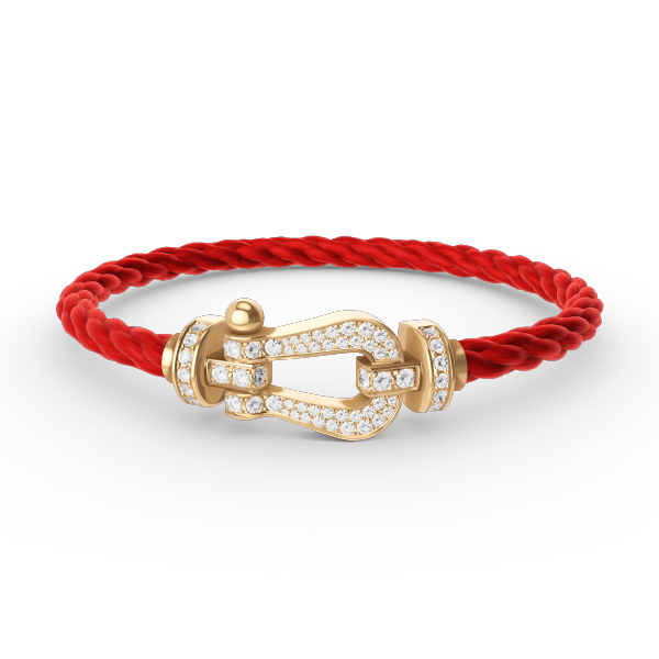 ¡®Aura Jewels¡¯FORCE LARGE HORSESHOE FULL DIAMOND BRACELET GOLD