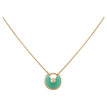 ¡®Aura Jewels¡¯AMULETTE GOLD MALACHITE NECKLACE