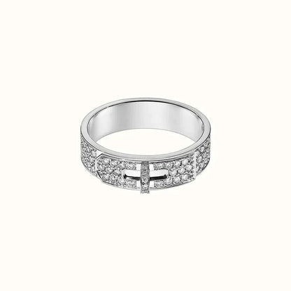 ¡®Aura Jewels¡¯KELLY SILVER DIAMOND RING