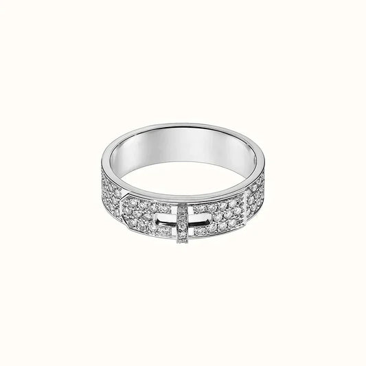 ¡®Aura Jewels¡¯KELLY SILVER DIAMOND RING