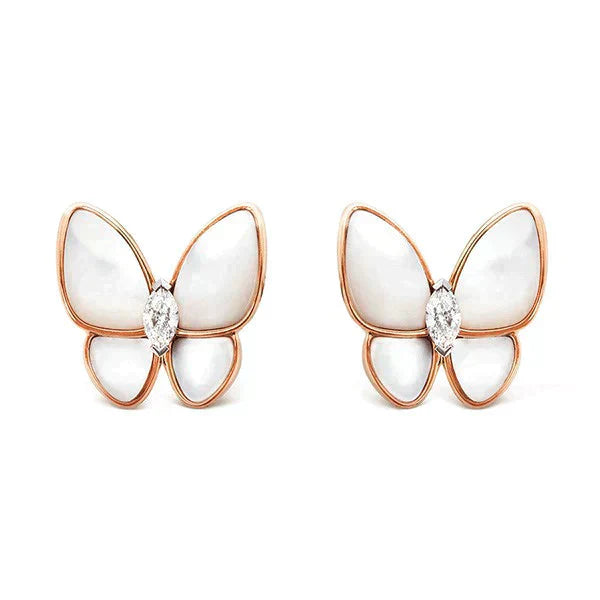 ¡®Aura Jewels¡¯BUTTERFLY MOP DIAMOND EARRINGS