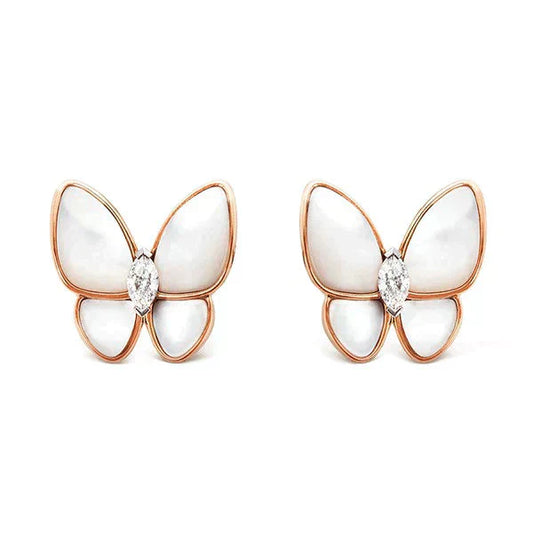 ¡®Aura Jewels¡¯BUTTERFLY MOP DIAMOND EARRINGS