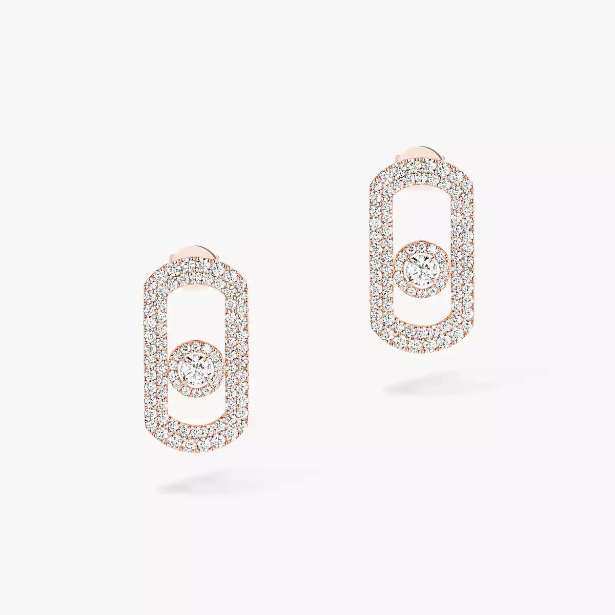 [Aura Jewels]So Move Pave_-Set Diamond Earrings in Silver