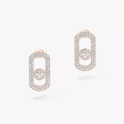 [Aura Jewels]So Move Pave_-Set Diamond Earrings in Silver