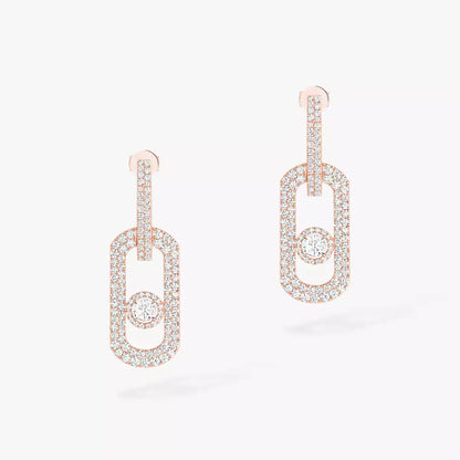 [Aura Jewels]So Move XL Pave_-Set Diamond Pendant Earrings