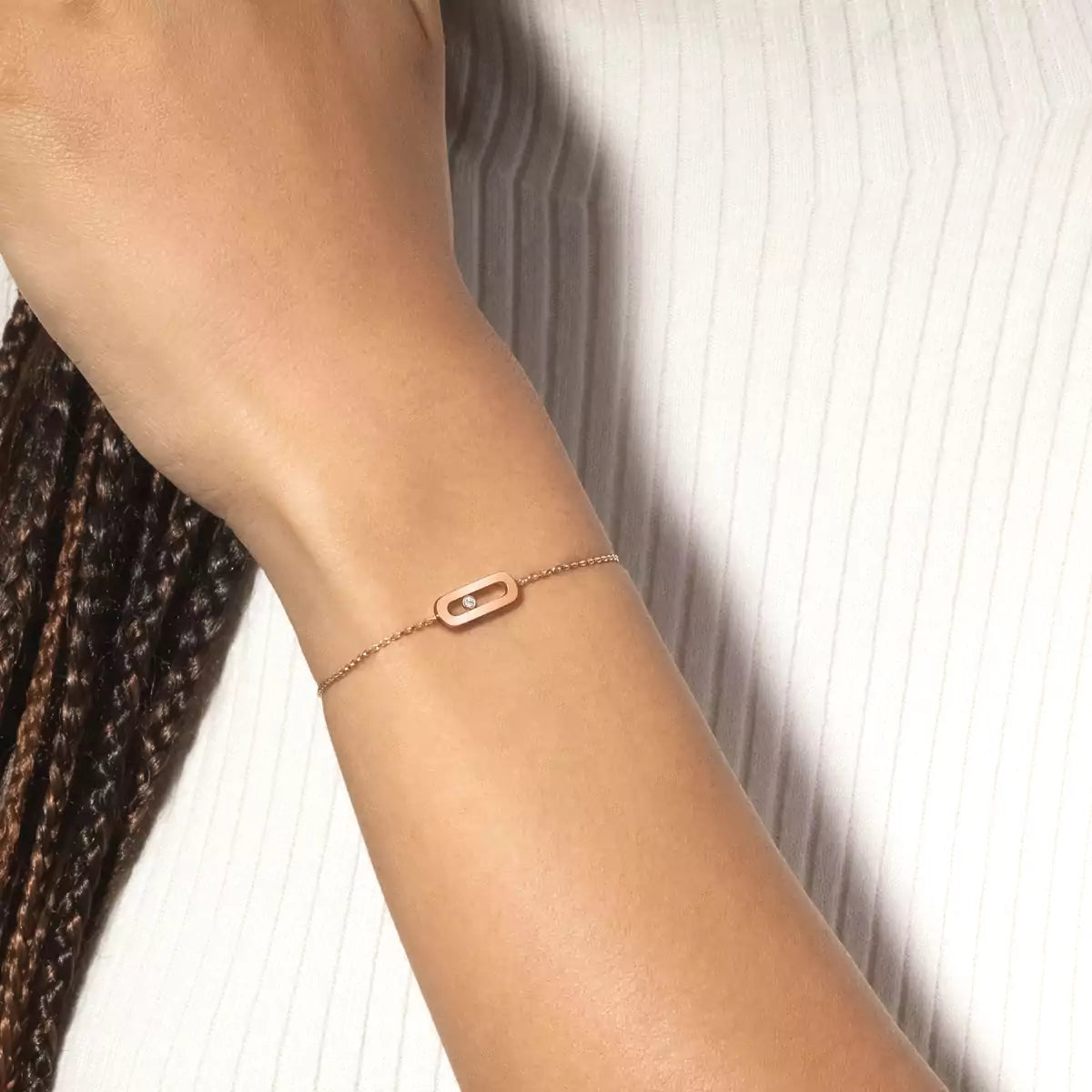 [Aura Jewels]Move Uno Diamond Bracelet