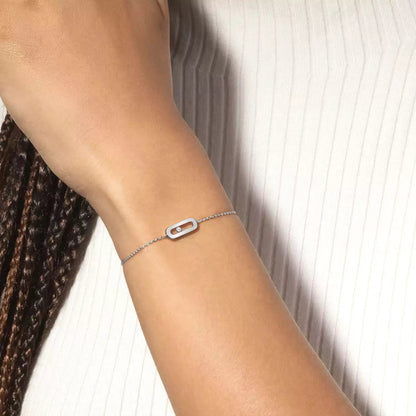 [Aura Jewels]Move Uno Diamond Bracelet