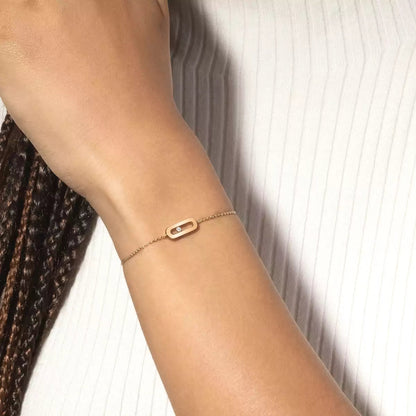[Aura Jewels]Move Uno Diamond Bracelet