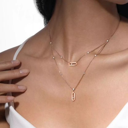 [Aura Jewels] Move Uno Diamond Necklace
