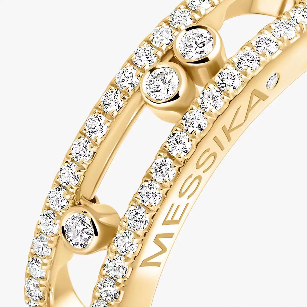 [Aura Jewels] Baby Move Gold Diamond Pave_ Ring