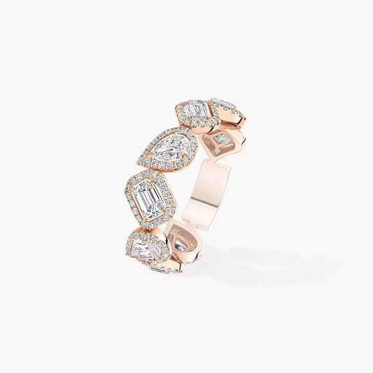 [Aura Jewels]Diamond Wedding Ring My Twin
