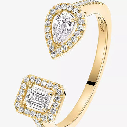 [Aura Jewels]My Twin Toi Gold Diamond Ring