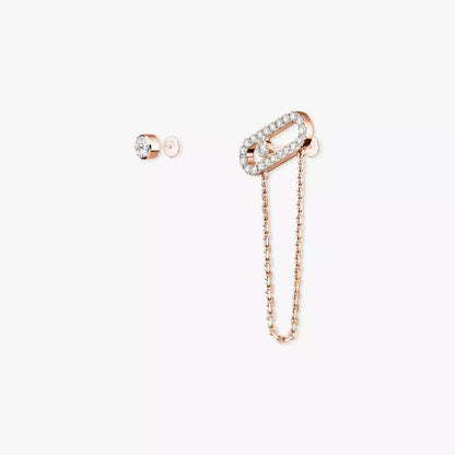 [Aura Jewels]Move Uno Diamond Earrings