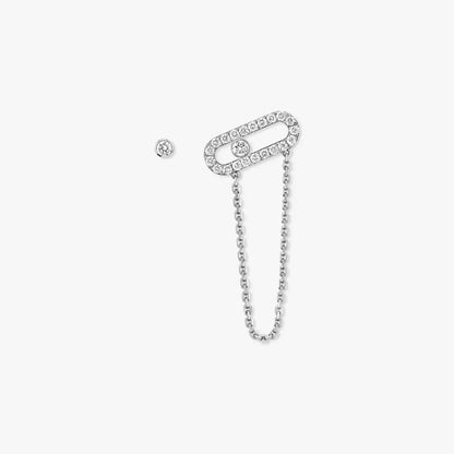 [Aura Jewels]Move Uno Diamond Earrings