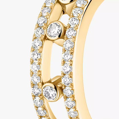 [Aura Jewels]Diamond Pave_ Hoop Earrings Move