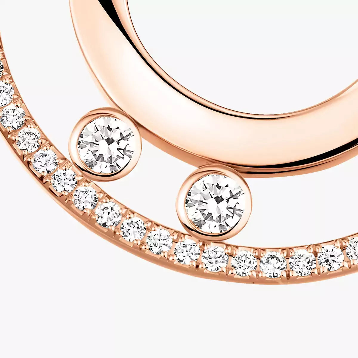 [Aura Jewels]Move Romane Small Diamond Hoop Earrings