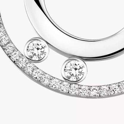 [Aura Jewels]Move Romane Small Diamond Hoop Earrings