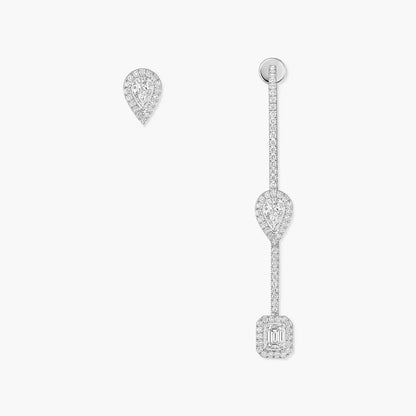 [Aura Jewels]Diamond Drop Earrings My Twin