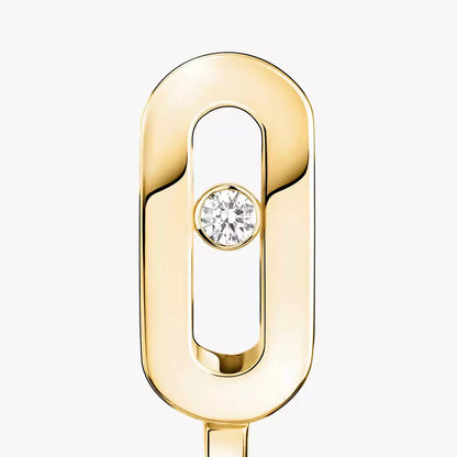 [Aura Jewels]Diamond Mini Hoop Earrings Move Classique