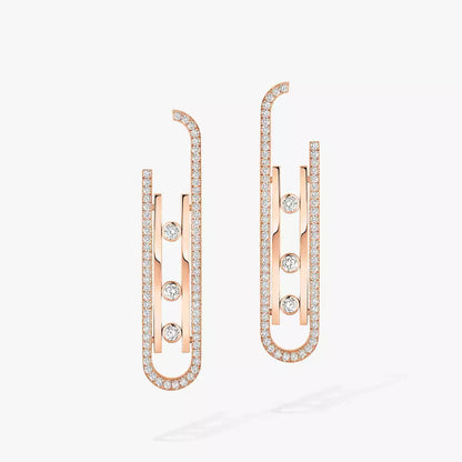 [Aura Jewels]Diamond Pendant Earrings Move 10Th