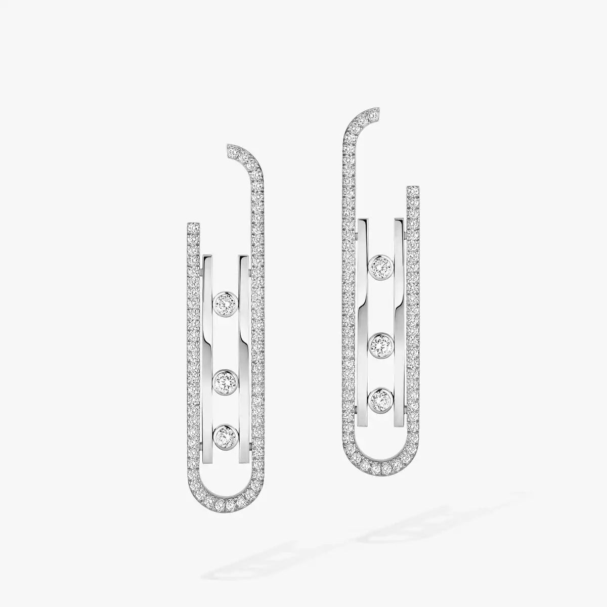[Aura Jewels]Diamond Pendant Earrings Move 10Th