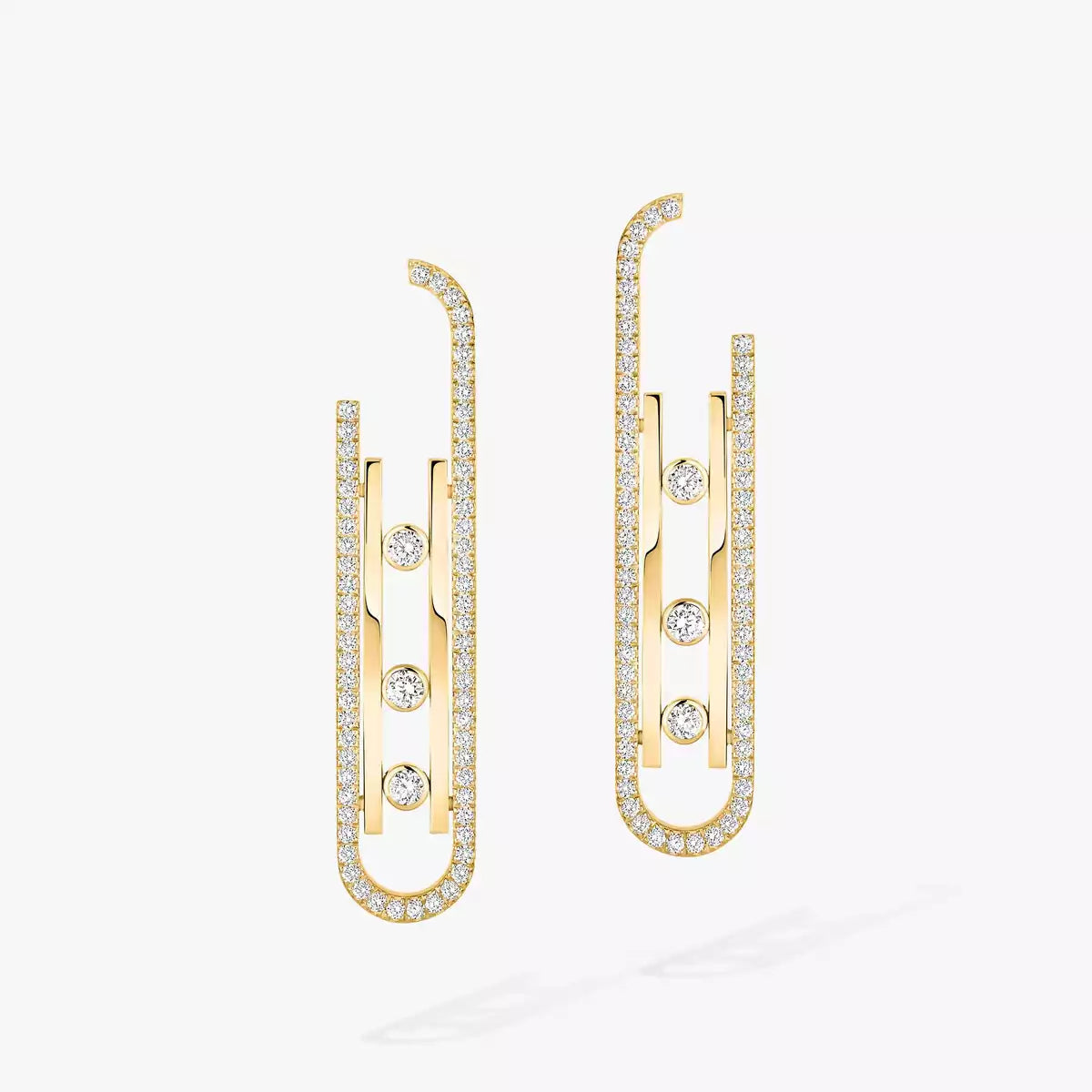 [Aura Jewels]Diamond Pendant Earrings Move 10Th
