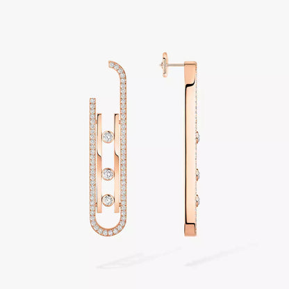 [Aura Jewels]Diamond Pendant Earrings Move 10Th