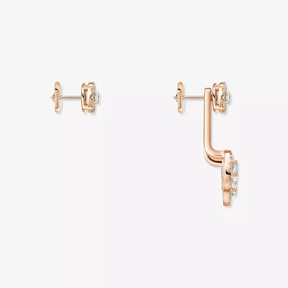 [Aura Jewels] My Twin Trio  Diamond Earrings