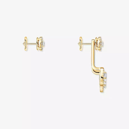 [Aura Jewels] My Twin Trio  Diamond Earrings