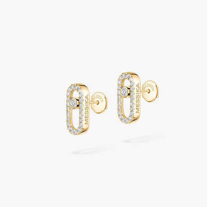 [Aura Jewels]Move Uno Diamond Earrings