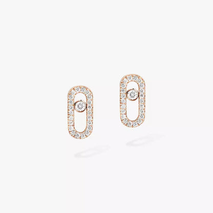 [Aura Jewels]Move Uno Diamond Earrings