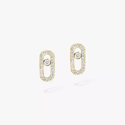 [Aura Jewels]Move Uno Diamond Earrings