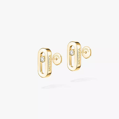 [Aura Jewels]Move Uno Diamond Stud Earrings