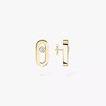 [Aura Jewels]Move Uno Diamond Stud Earrings